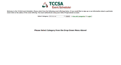 Desktop Screenshot of event.tccsa.net